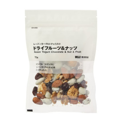 무인양품 건포도 초콜릿 함유 요거트 건과일&견과류 75g