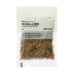 무인양품 후리카케 잔멸치와 다시마 50g