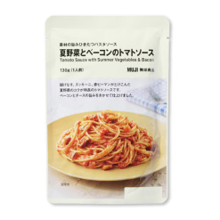무인양품 파스타 소스 여름 채소와 베이컨 토마토 130g