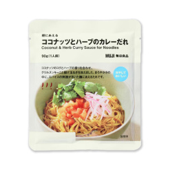 무인양품 면에 비벼 먹는 코코넛 & 허브 카레 소스 1인분 90g