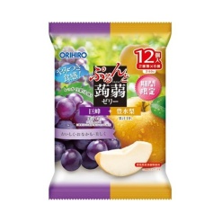 [기간한정] 오리히로 탱글탱글 곤약젤리 파우치 거봉 + 풍수배 20g x 12개입 240g