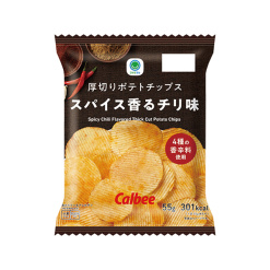 패밀리마트 두툼한 감자칩 스파이시 칠리맛 55g