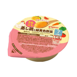 피죤 곱게 으깬 찐 닭고기와 녹황색 채소 이유식 50g (7개월부터)