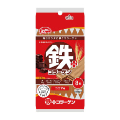 하마다컨팩트 철분 플러스 콜라겐 웨하스 코코아맛 8개입