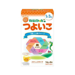 유키지루시 빈스타크 아이튼튼 성장기용 분유 스틱형 14g × 8개입